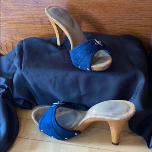 Suede heels
